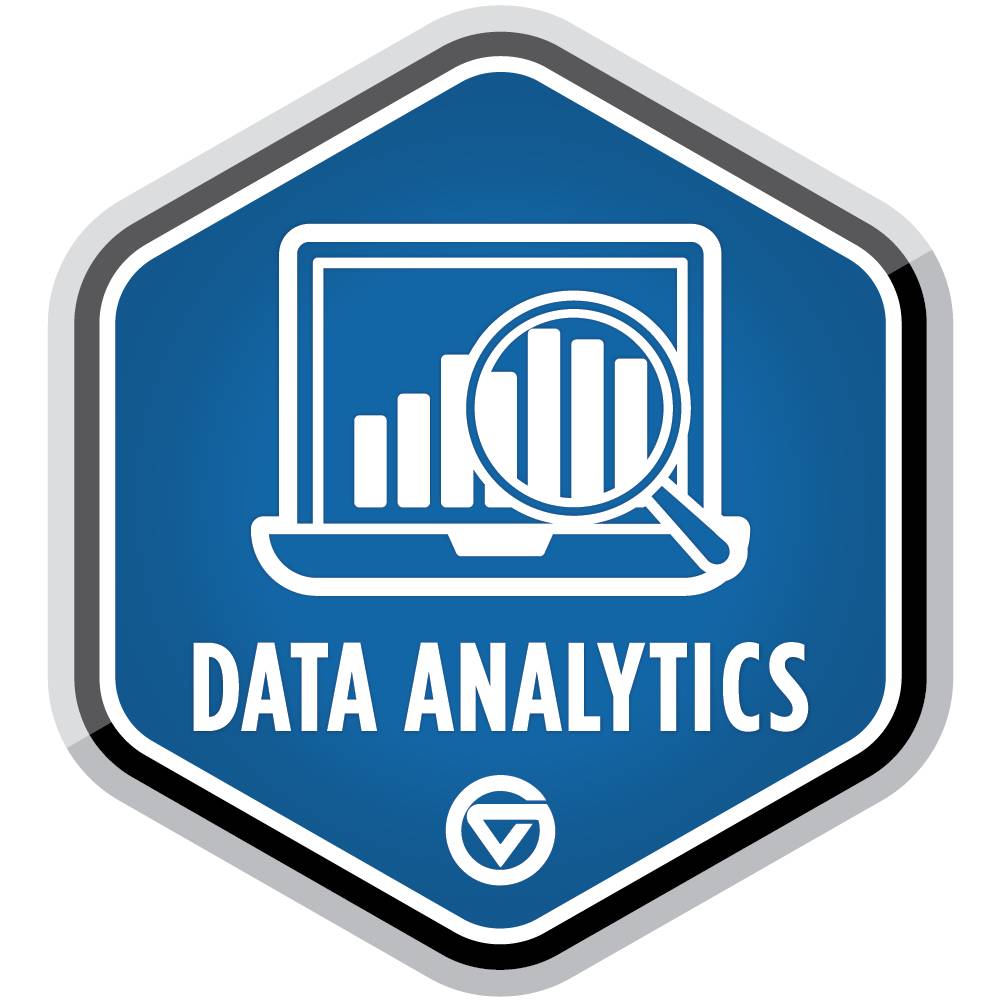 Data Analytics badge.